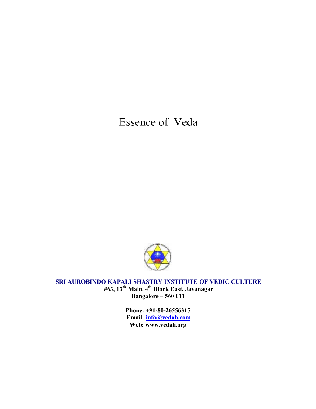 Essence of Veda