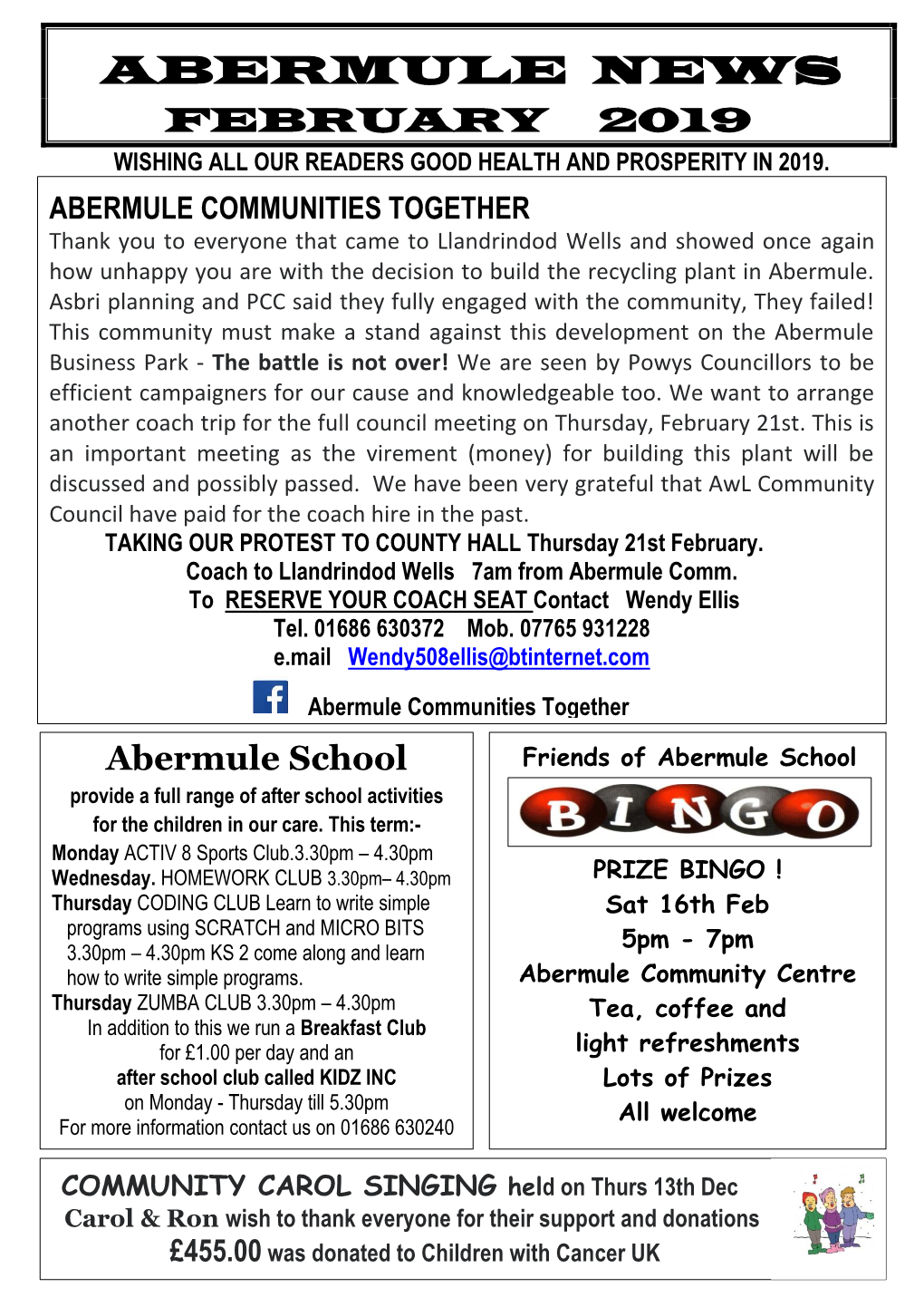 Abermule Newsletter