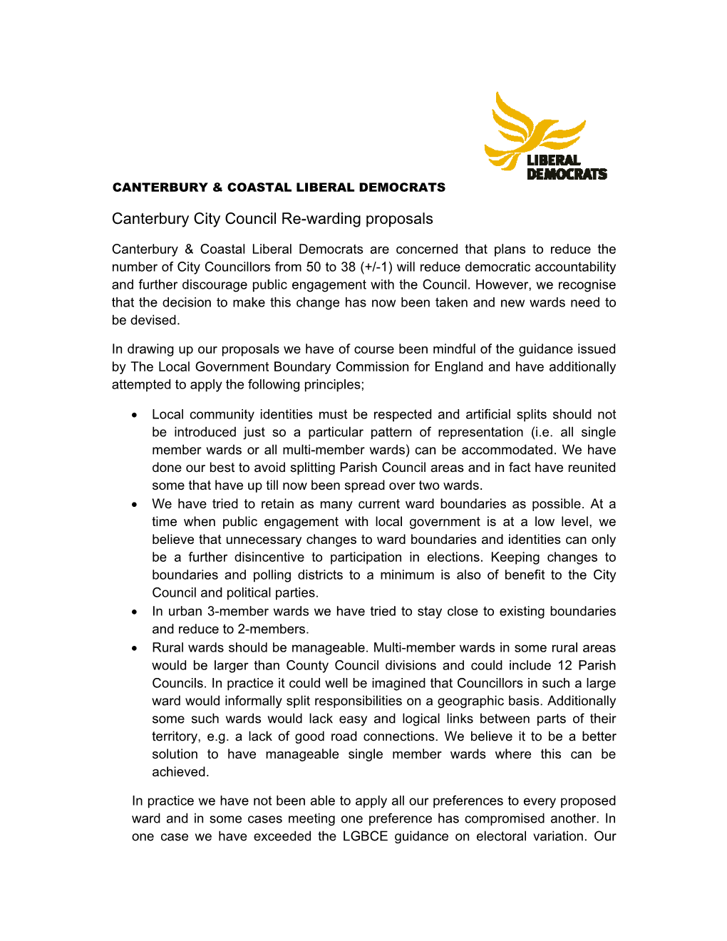 Canterbury and Coastal Liberal Democrats