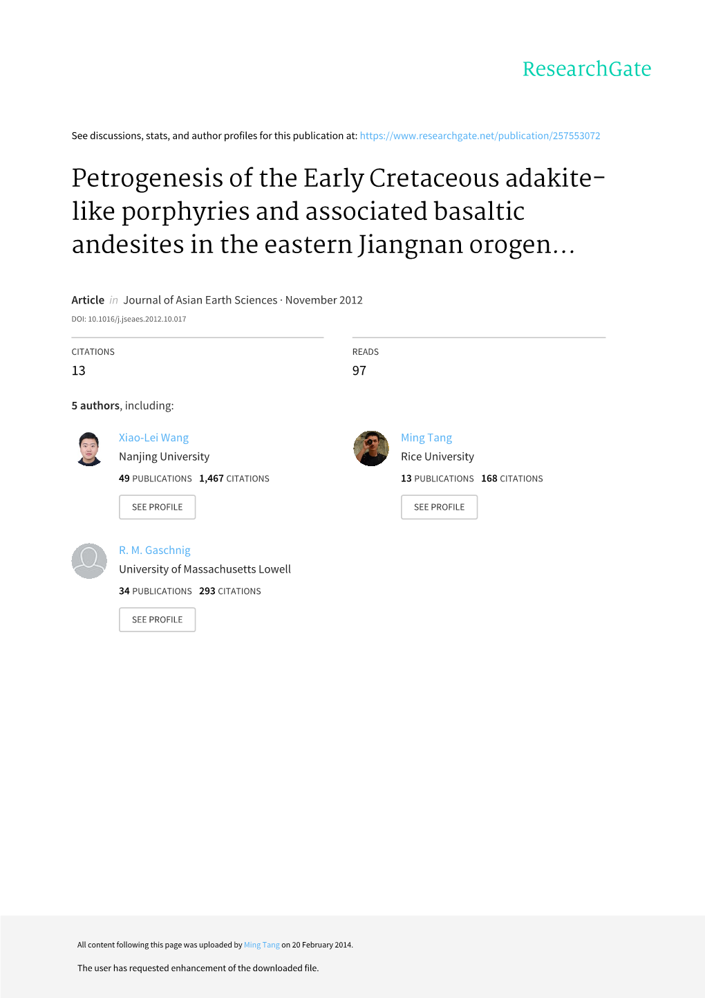 Petrogenesis of the Early Cretaceous Adakite-Like Porphyries And