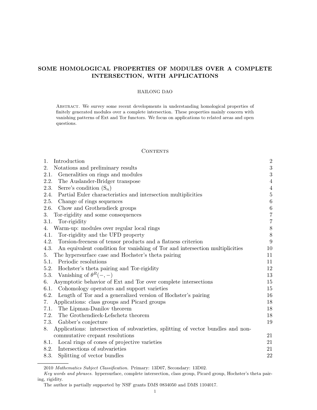 Some Homological Properties of Modules Over a Complete Intersection, with Applications