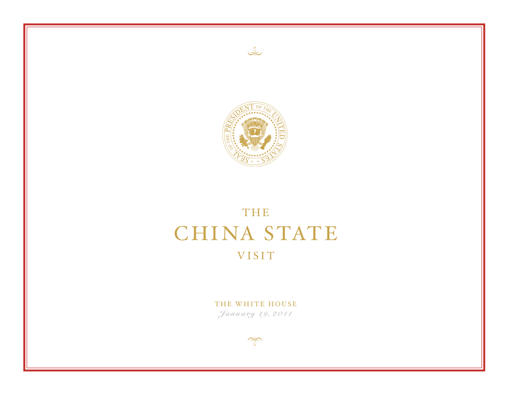 China State Official State Dinner on the Night of January 19, 2011