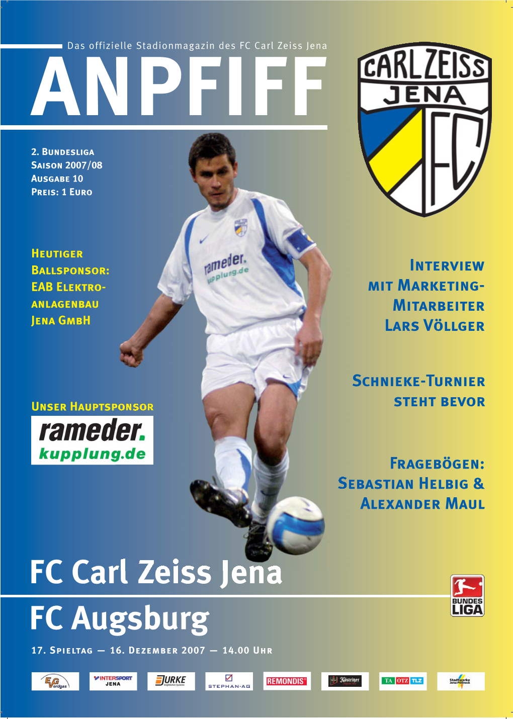 FC Carl Zeiss Jena FC Augsburg 17