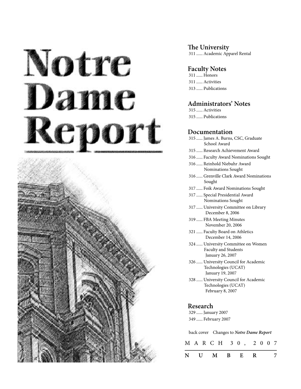 Notre Dame Report 36:07