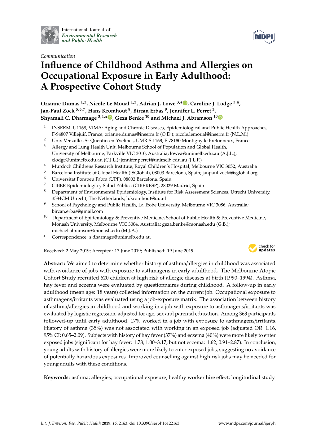 A Prospective Cohort Study