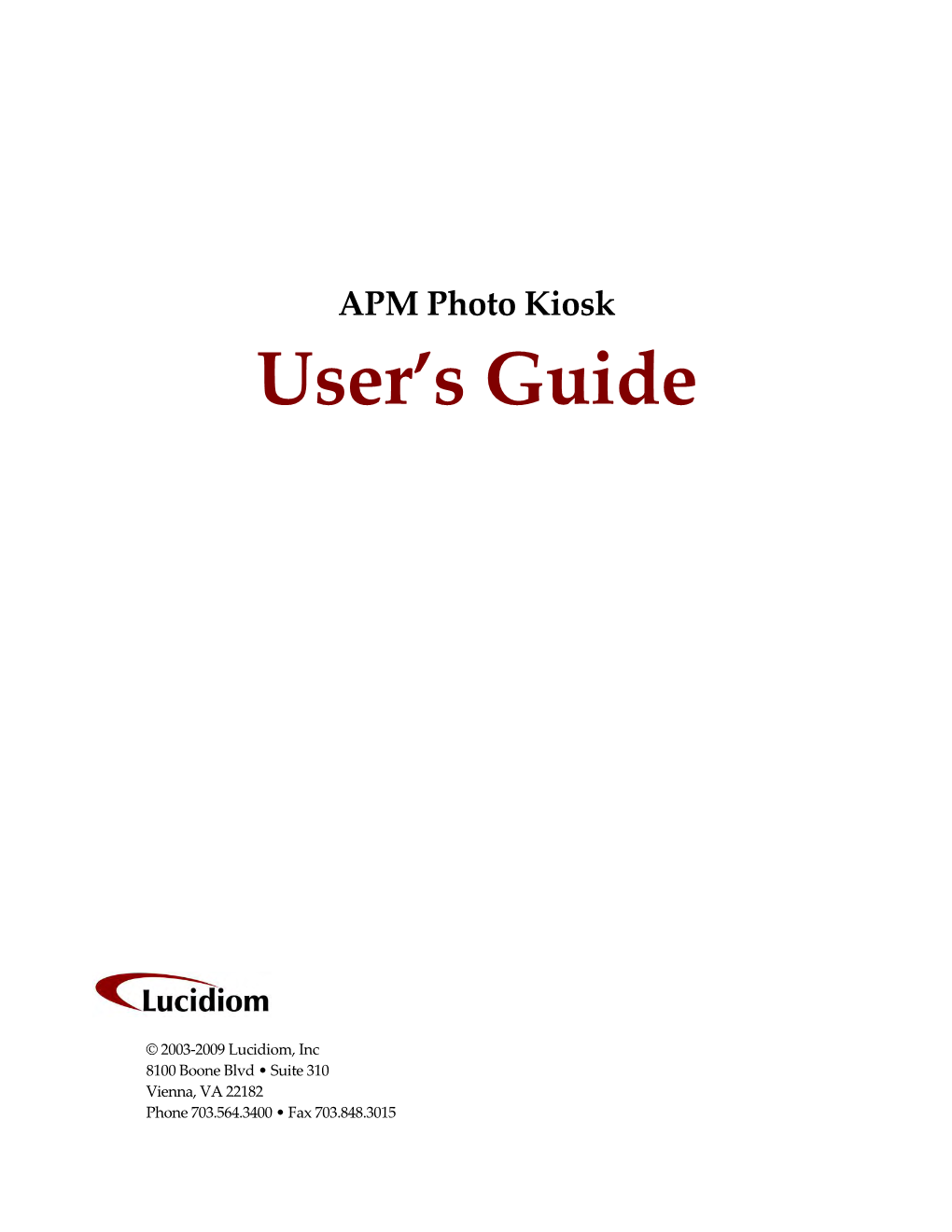 Lucidiom Touch Prints Users Guide