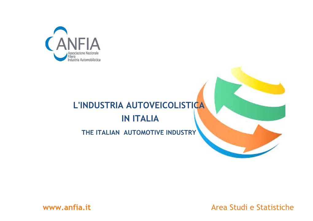 L'industria Autoveicolistica in Italia 2004-2013