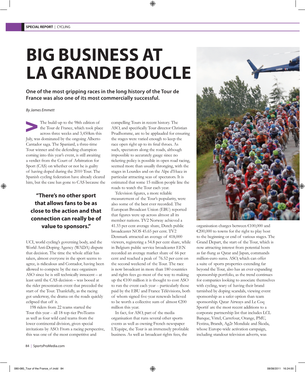 Big Business at La Grande Boucle