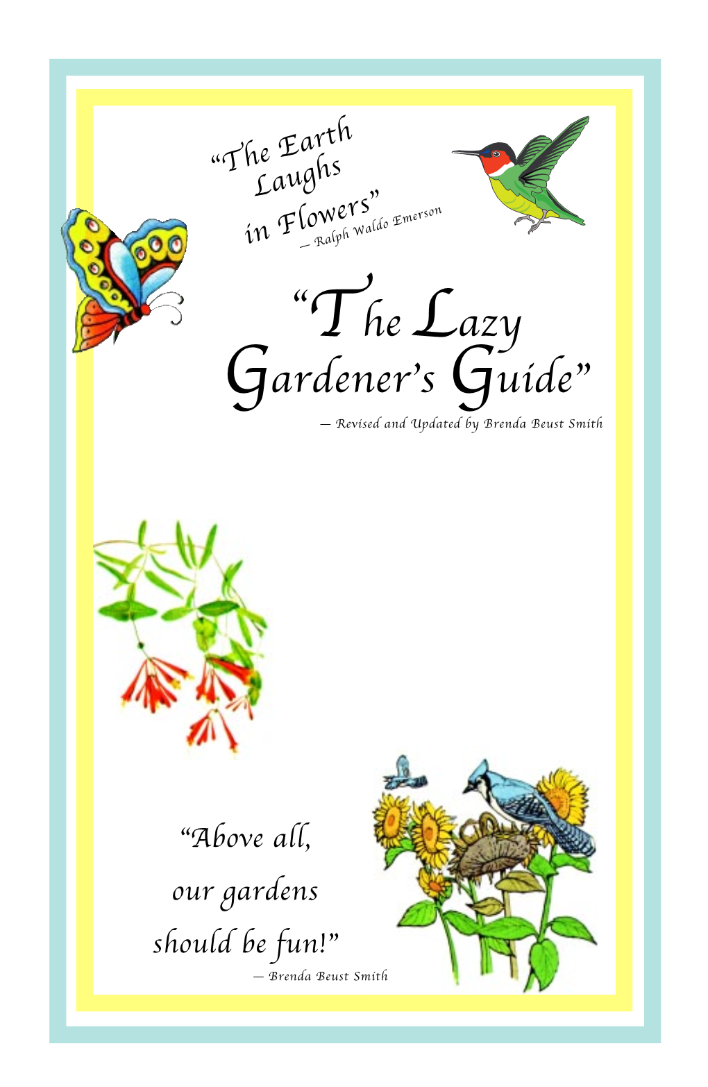 Lazy Gardener Guide Book Pages