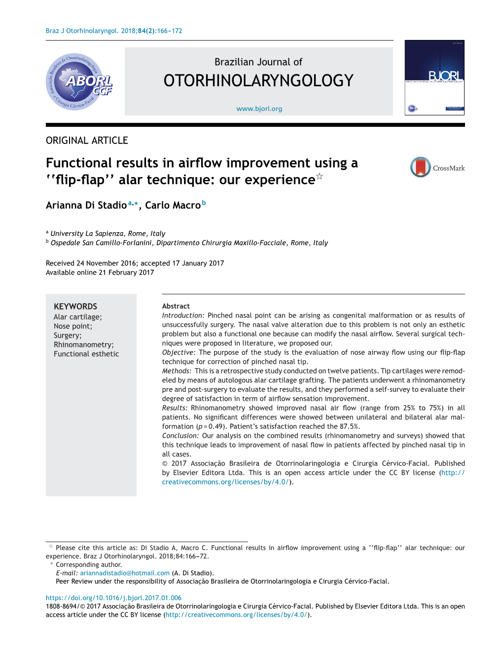 Functional Results in Airflow Improvement Using A