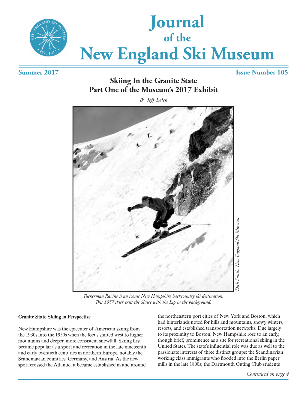 Journal New England Ski Museum