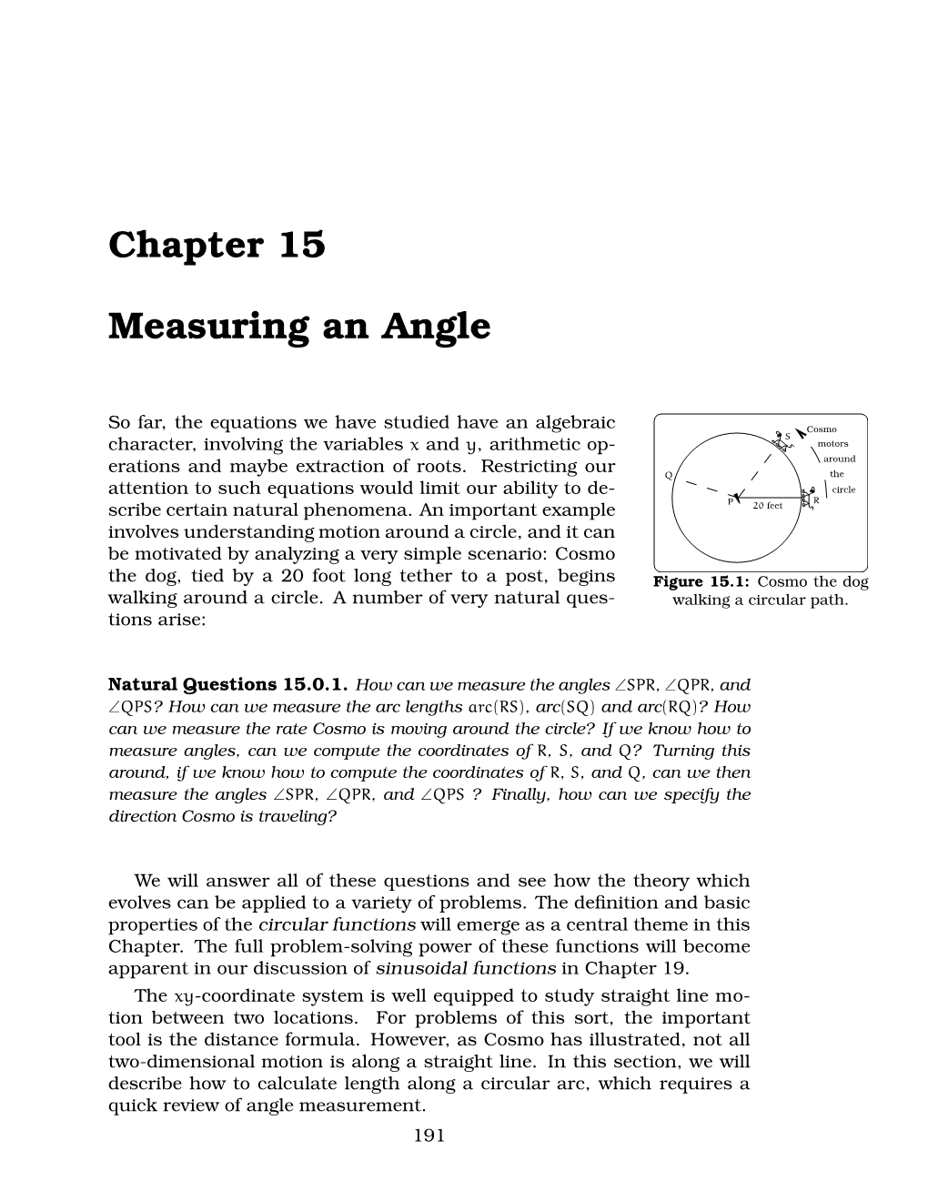 Chapter 15 Measuring an Angle