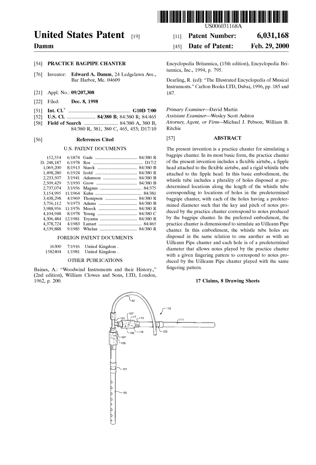 (19) 11 Patent Number: 6031168