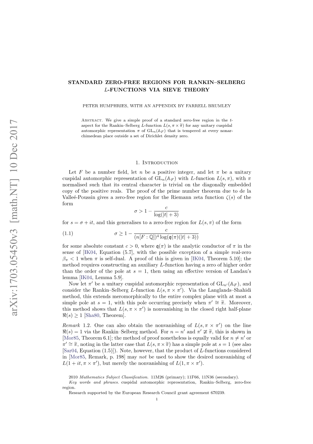 Standard Zero-Free Regions for Rankin–Selberg L-Functions