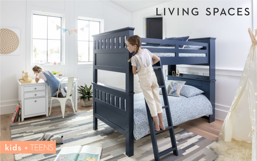 Kids + Teens’ Collections, Multifunction Is in This Season! from Bunk Beds with Built-In Storage, to Desks with Ports, Every Design Is Made For