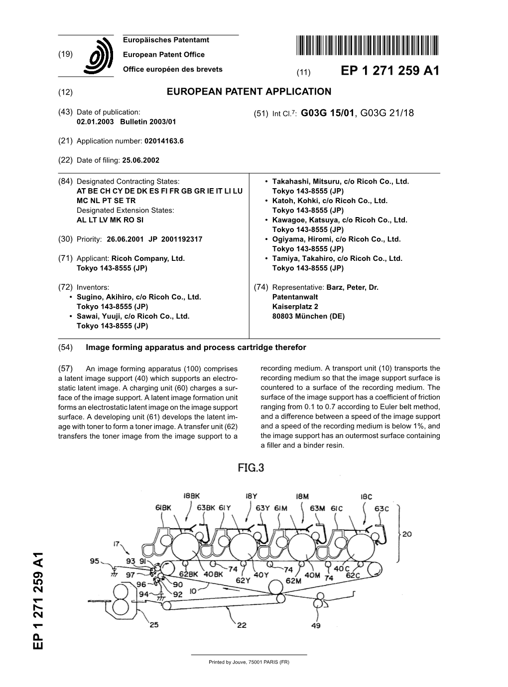 Image Forming Apparatus and Process Cartridge Therefor