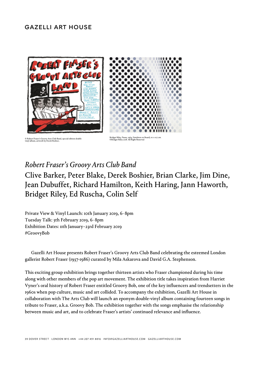 Robert Fraser's Groovy Arts Club Band Clive Barker, Peter Blake