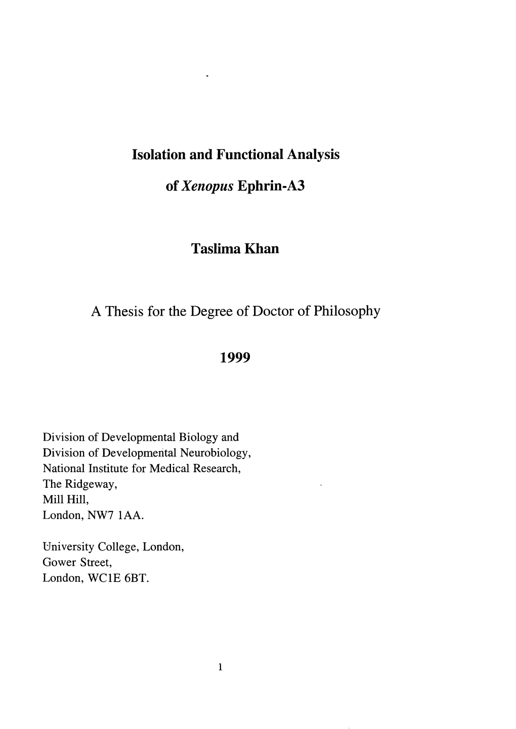 Isolation and Functional Analysis of Xenopus Ephrin-A3