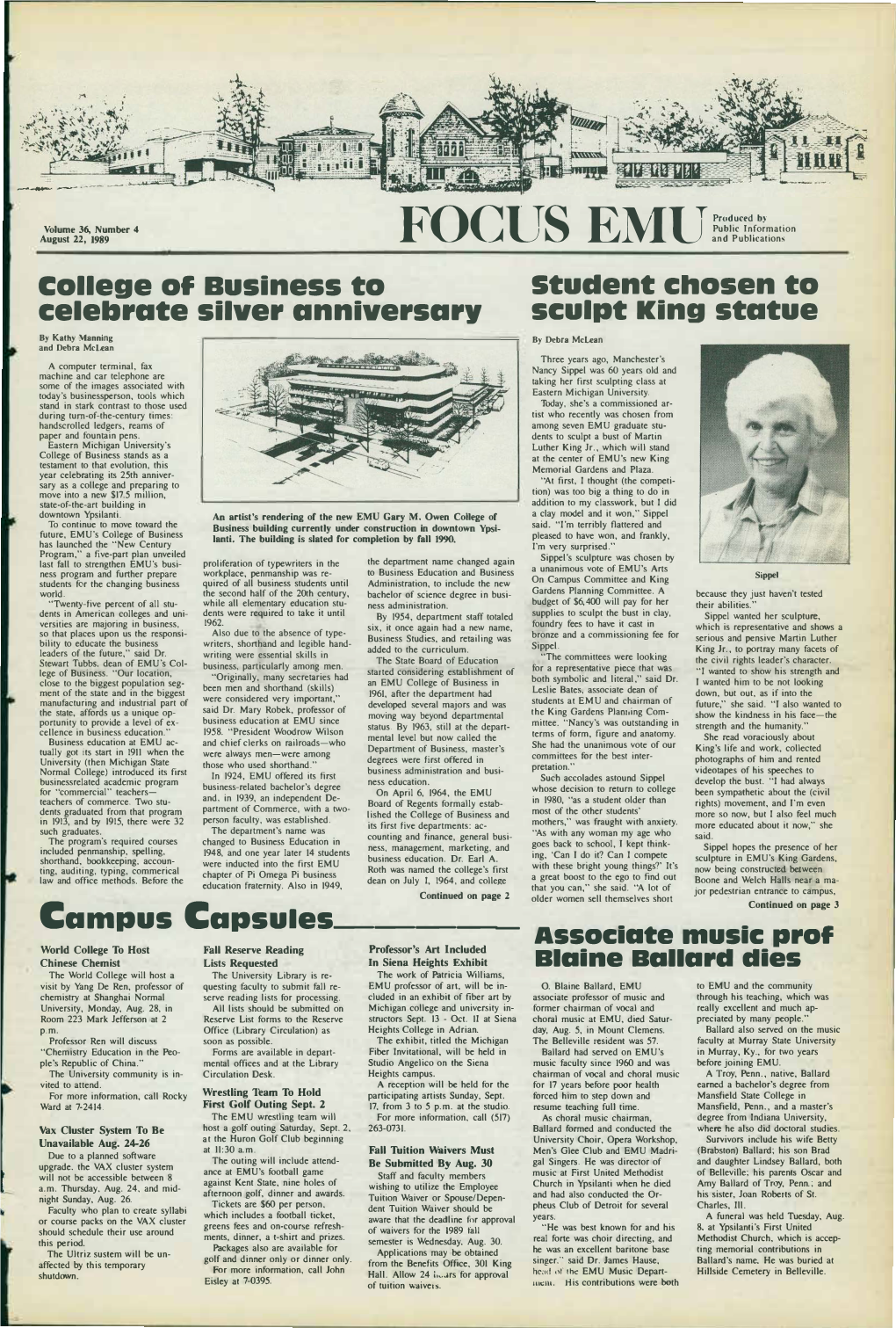 Focus EMU, August 22, 1989