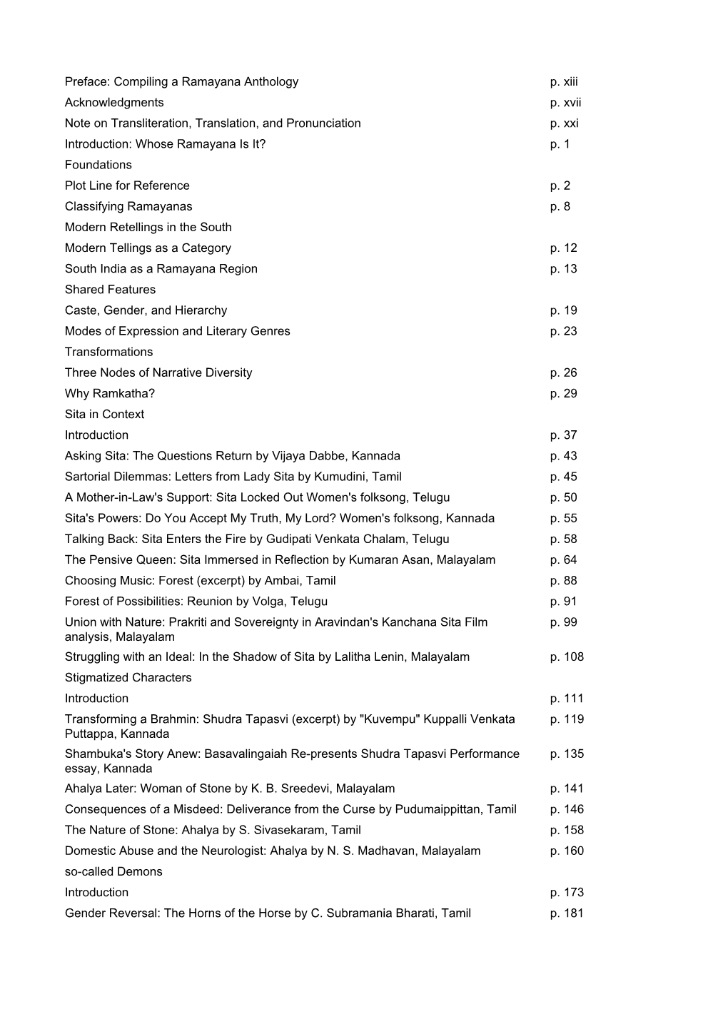 Table of Contents Provided by Blackwell's Book Services and R.R