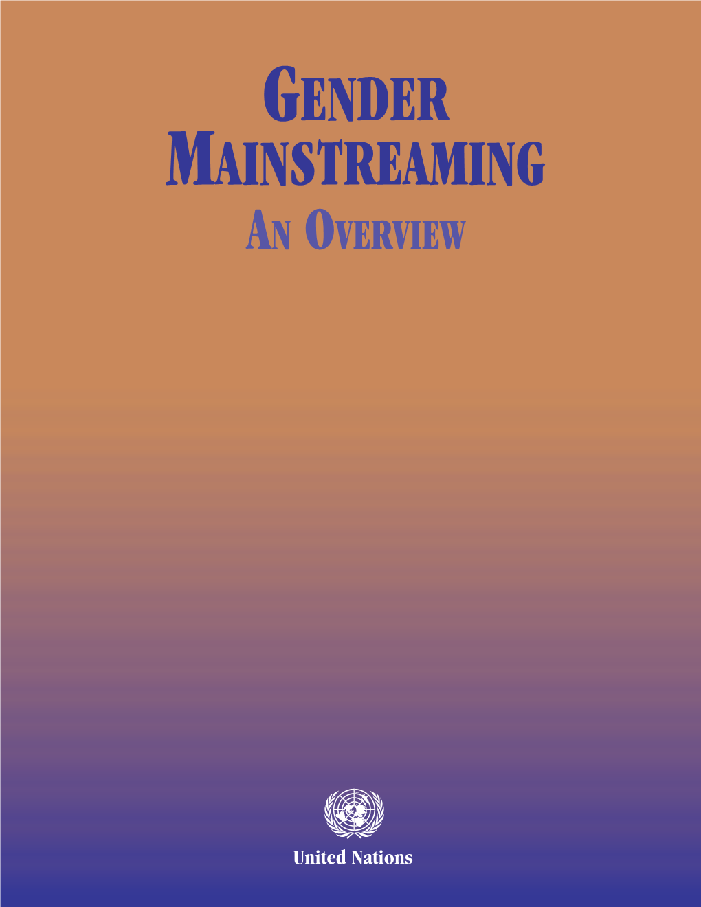 Gender Mainstreaming an Overview