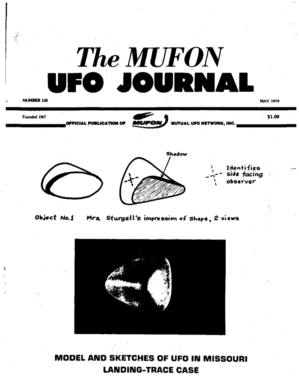 Themufon UFO JOURNAL NUMBER 135 MAY 1979