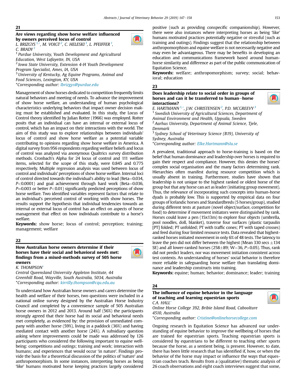 The Influence of Equine Behavior in the Language of Teaching And