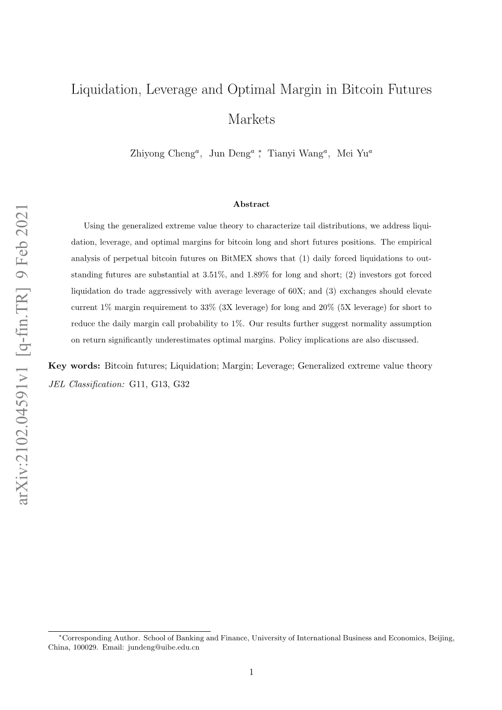 Liquidation, Leverage and Optimal Margin in Bitcoin Futures Markets