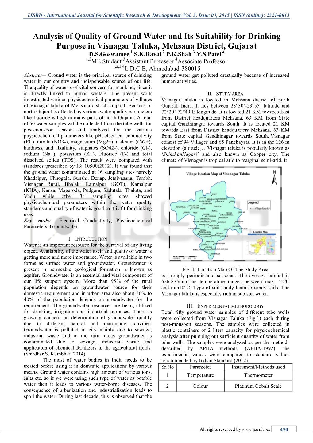 International Journal for Scientific Research & Development