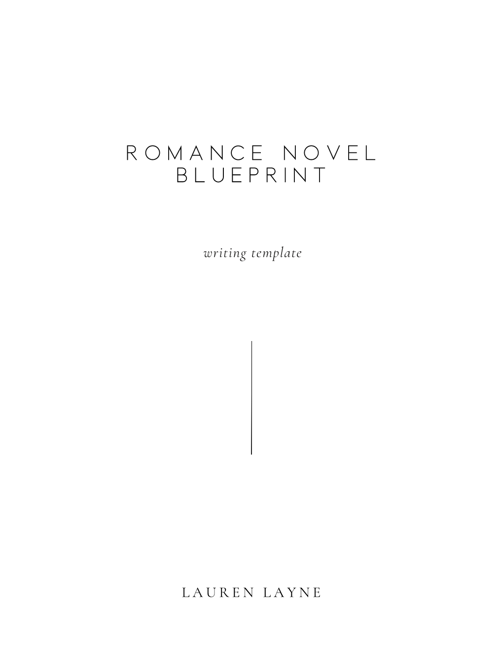 Romance Novel Blueprint