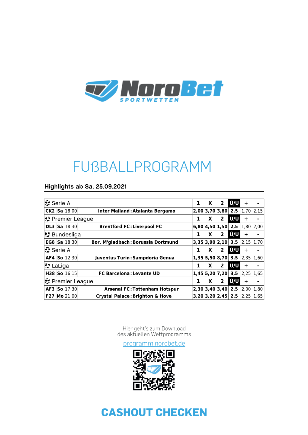 Fußballprogramm