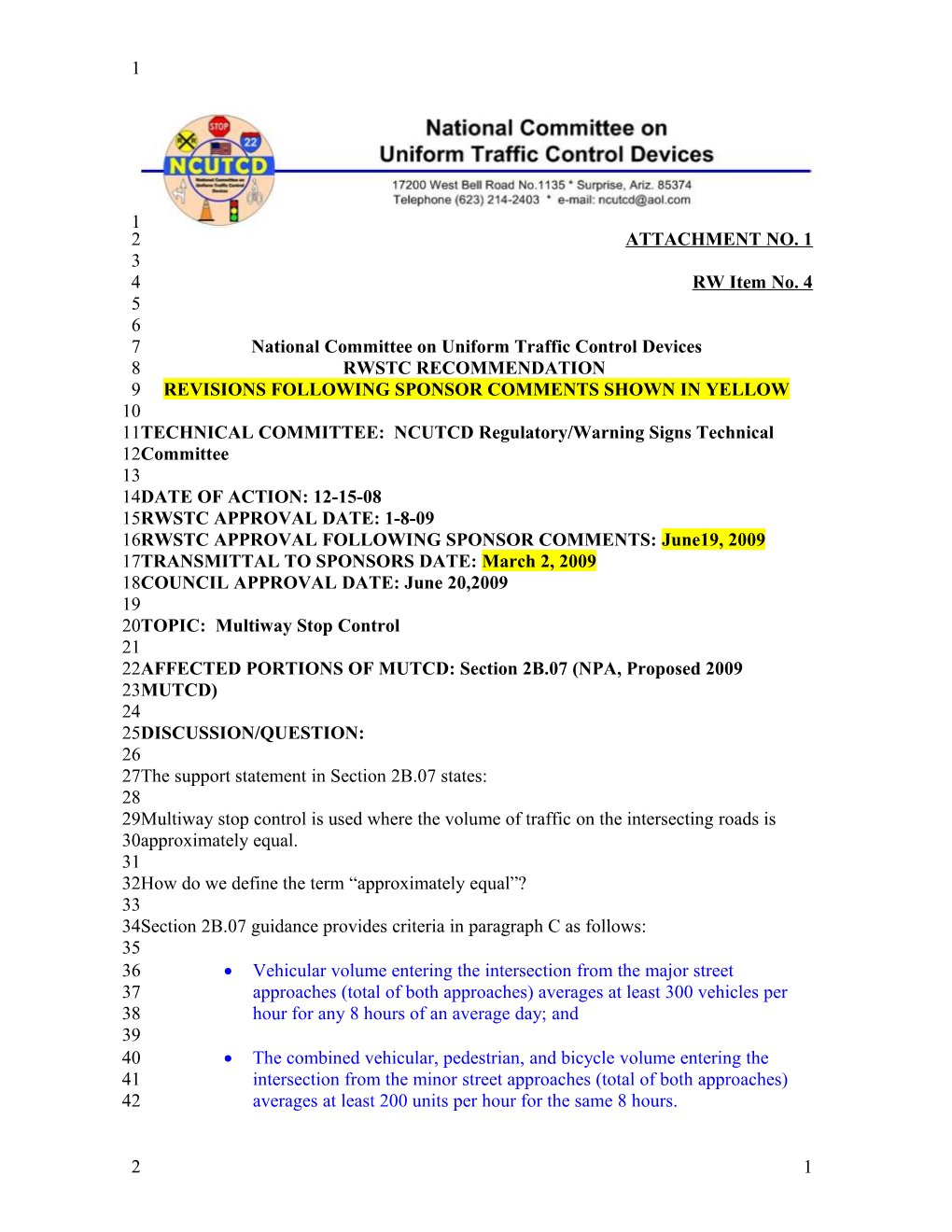 National Committee on Uniform Traffic Control Devices s1