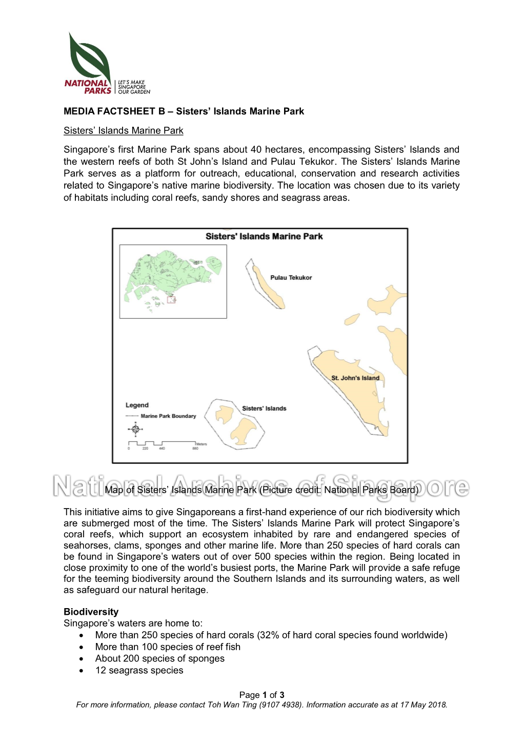 Sisters Islands Marine Park.Pdf