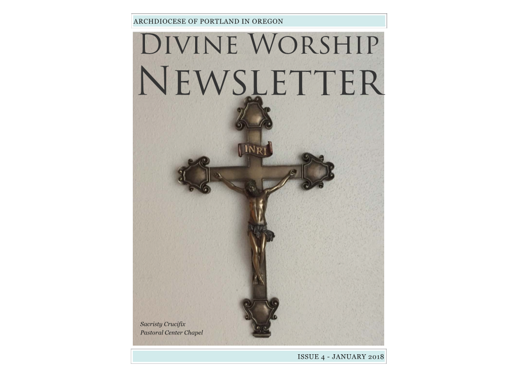 Divine Worship Newsletter