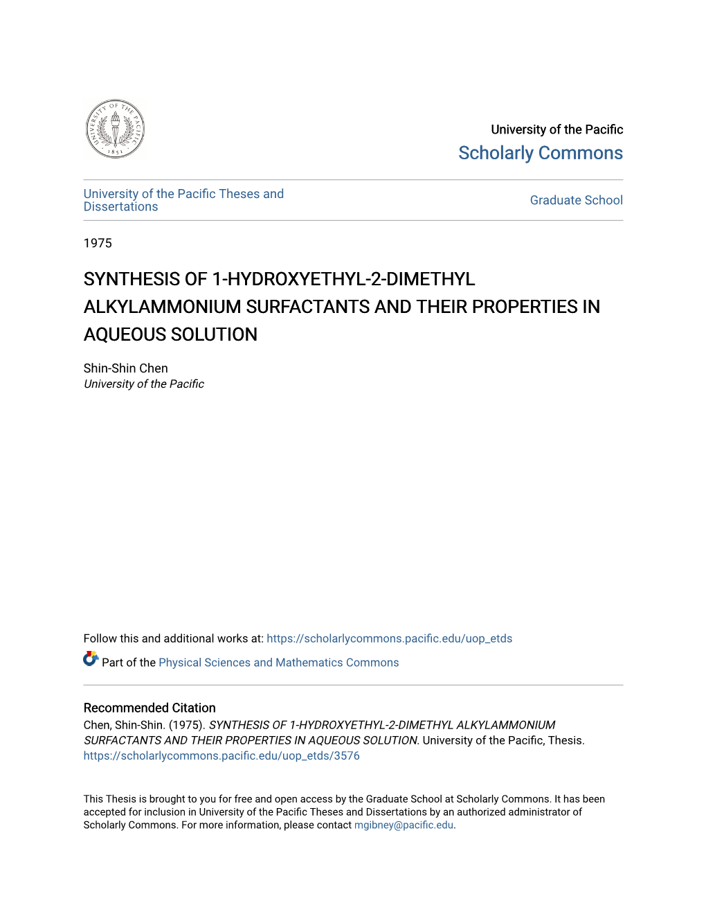 Synthesis of 1-Hydroxyethyl-2-Dimethyl Alkylammonium Surfactants and Their Properties in Aqueous Solution