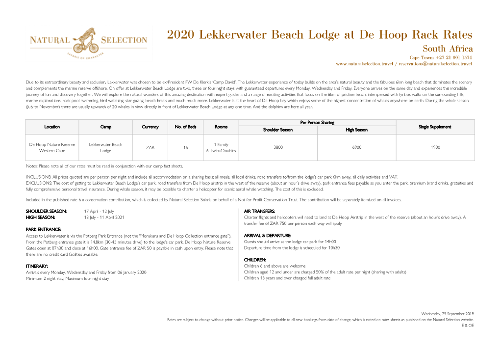 2020 RACK Rate Sheet.Xlsx