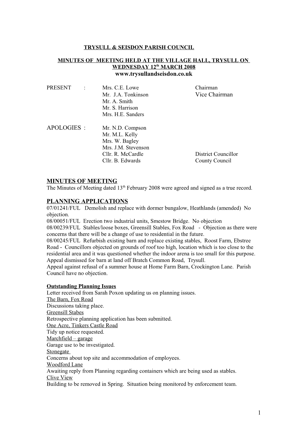 Trysull & Seisdon Parish Council s1