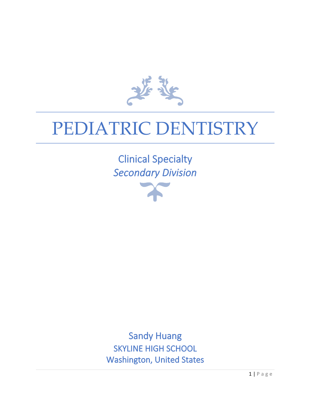 Pediatric Dentistry