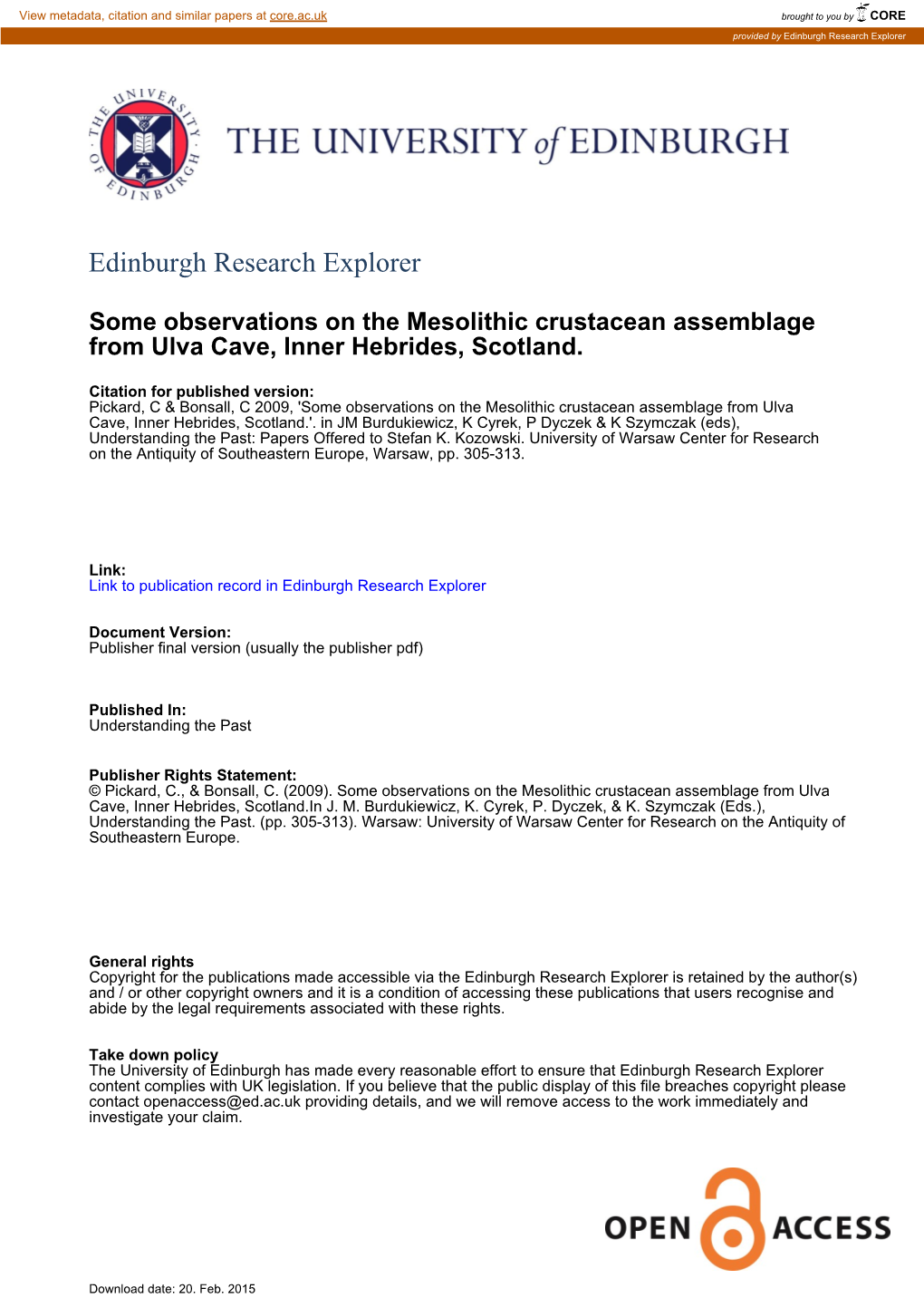 Edinburgh Research Explorer