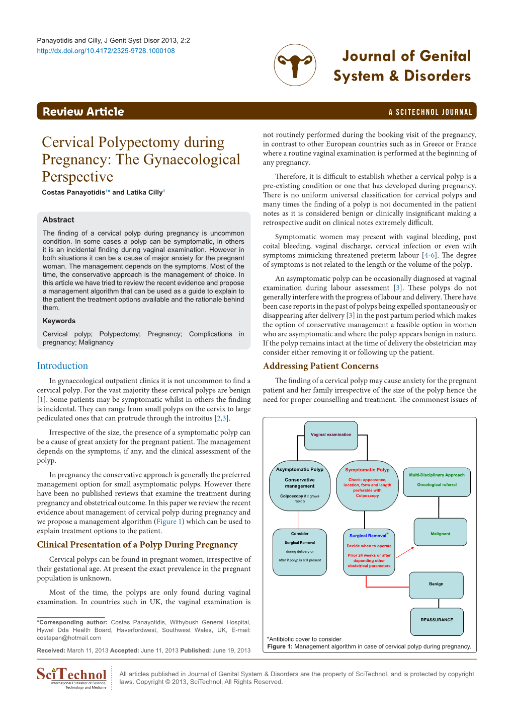 Cervical Polypectomy During Pregnancy: the Gynaecological Perspective