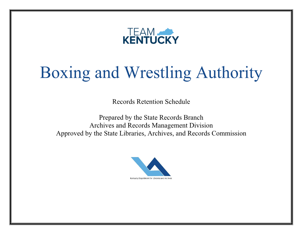 Boxing and Wrestling Authority