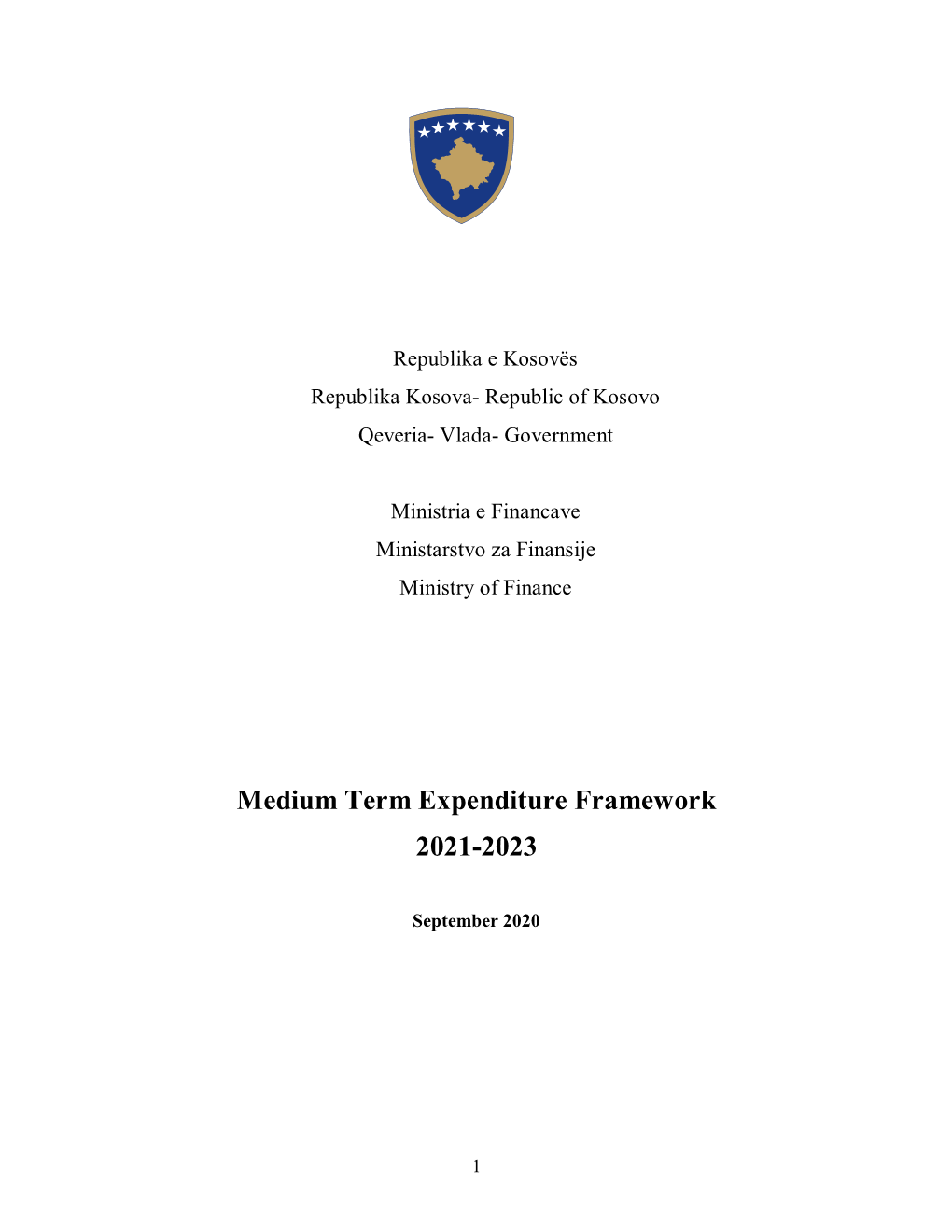 Medium Term Expenditure Framework 2021-2023