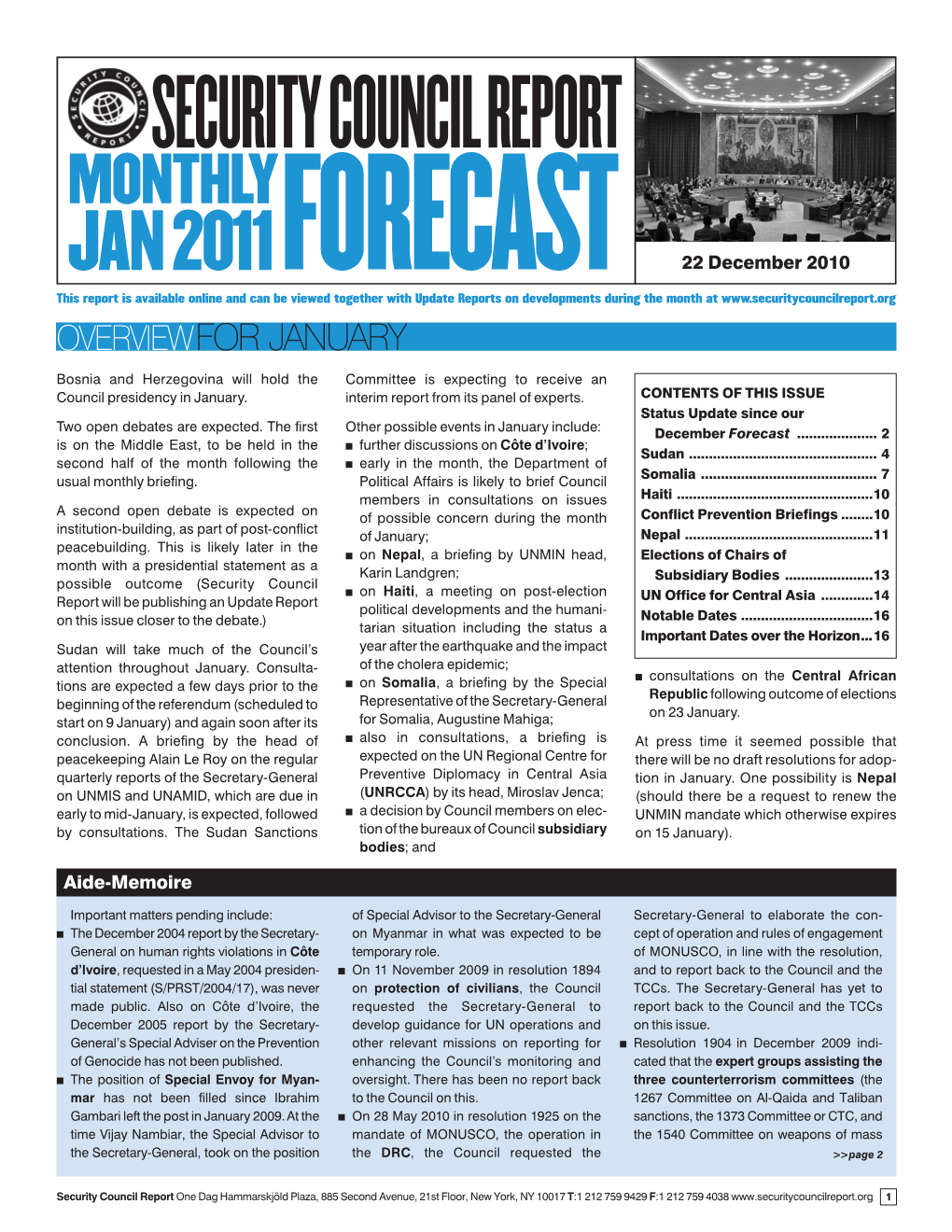 Security Council Report