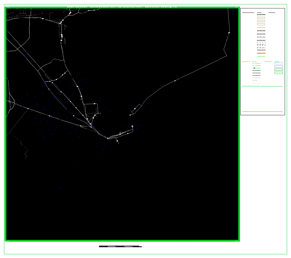 2020 CENSUS - SCHOOL DISTRICT REFERENCE MAP: Galveston County, TX 94.333199W