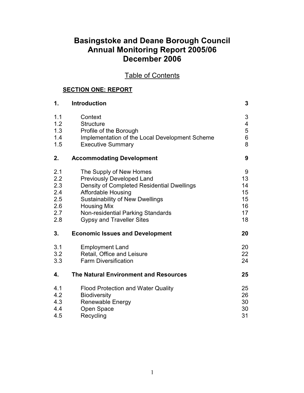 Authority Monitoring Report 2006