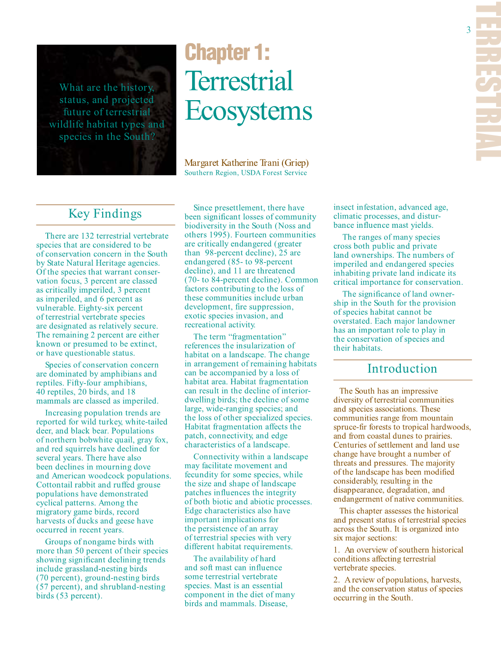 Terrestrial Ecosystems 3 Chapter 1