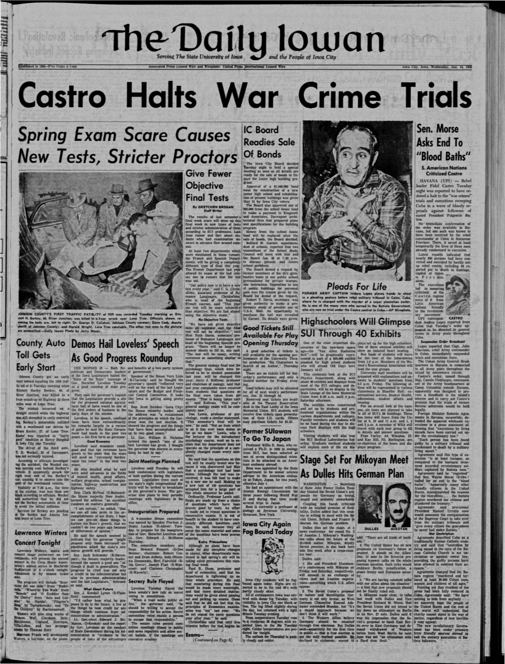 Daily Iowan (Iowa City, Iowa), 1959-01-14