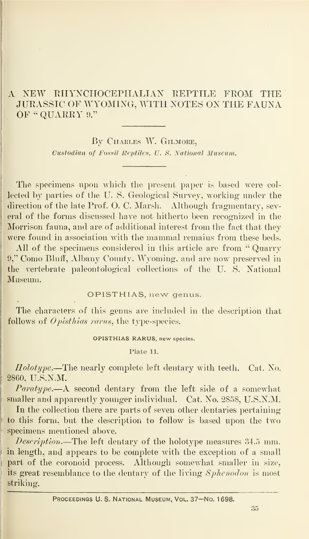 Proceedings of the United States National Museum