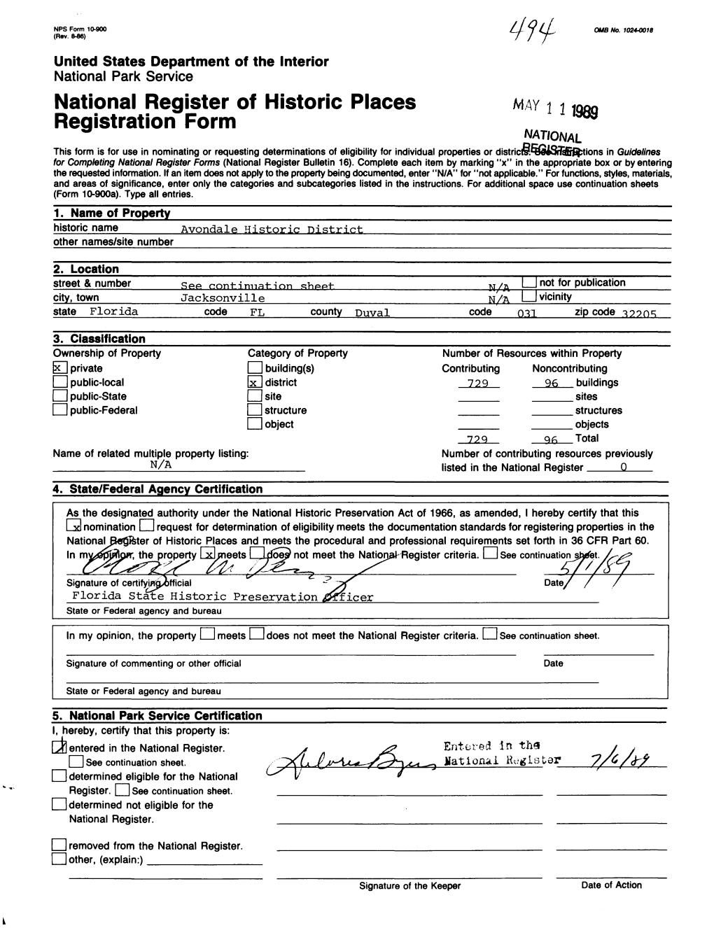 National Register of Historic Places Registration Form