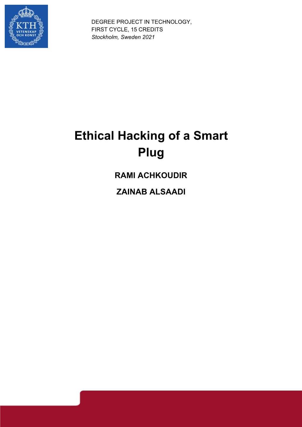 Ethical Hacking of a Smart Plug